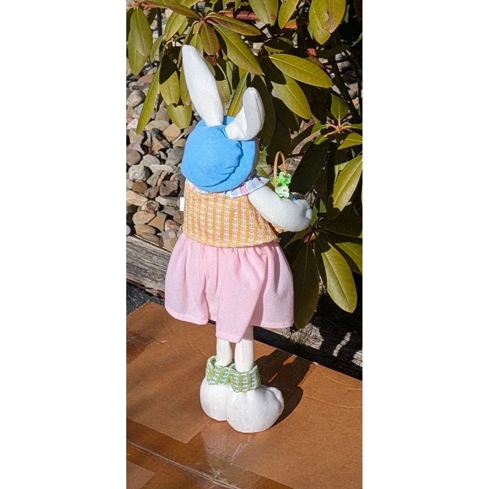 Set of 4 Easter Bunny Dolls‎ Cottagecore Farmhouse Spring Decor Rabbits Shelfsit